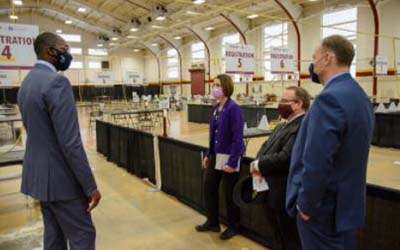 Lt. Governor Gilchrist Tours Mid-Michigan Vaccination Clinics 