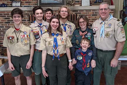 Local Scouting district celebrates first female Eagle Scout
