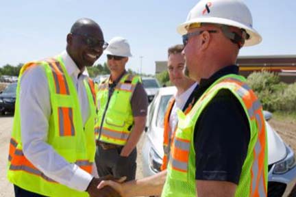 Gilchrist Tours Rebuilding Michigan Project in Lansing 