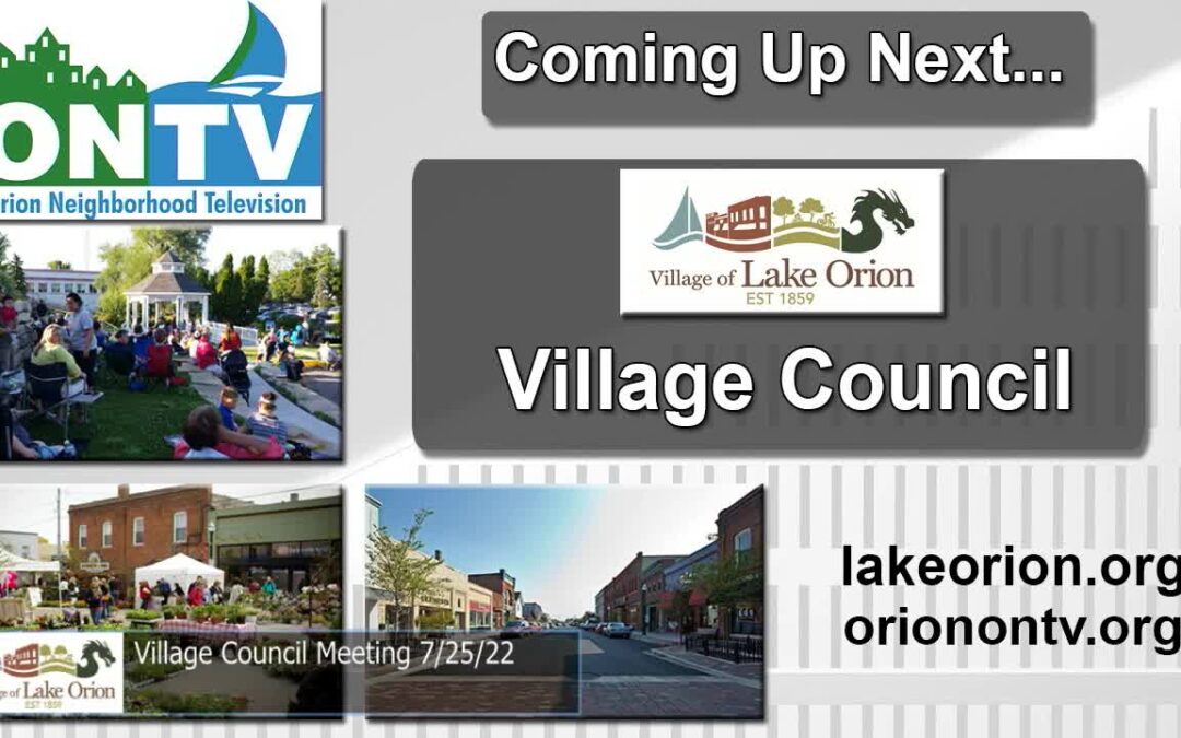 Village Council Meeting 7-25-2022