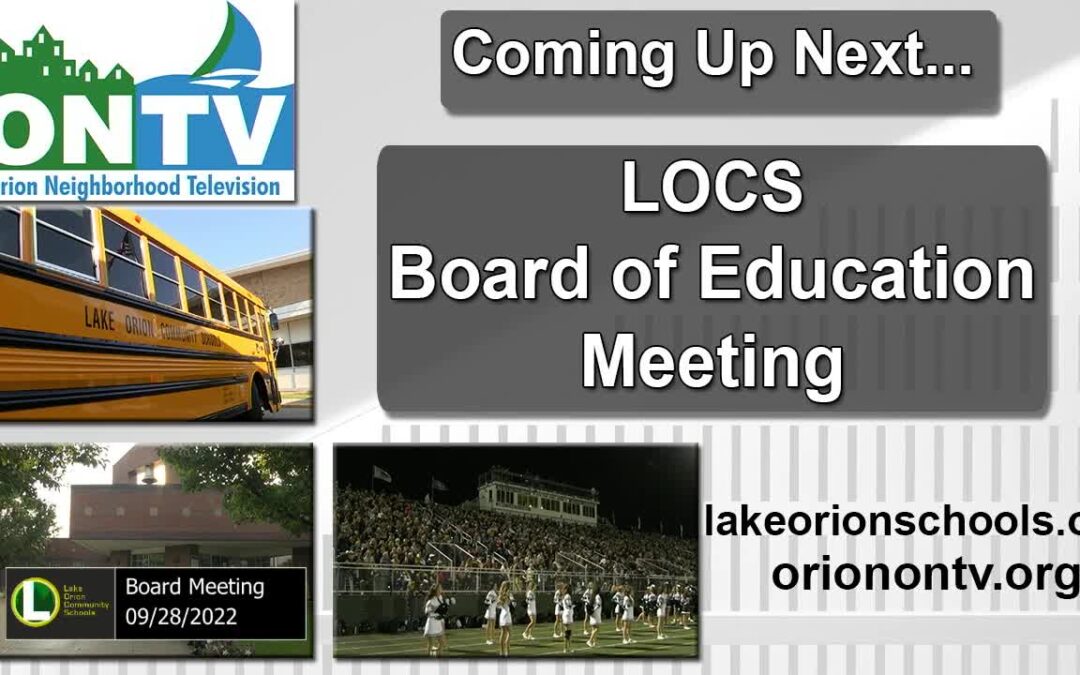 School Board Meeting 9-28-2022