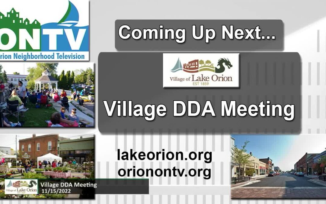 Village DDA Meeting 11-15-2022
