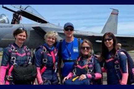 All Women Skydiving Team Returns for Annual Air Show