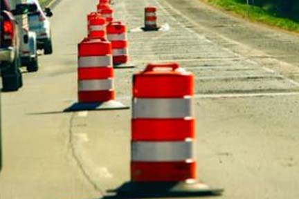 Orange Barrels Will Be Moved to Ease Weekend Travel  
