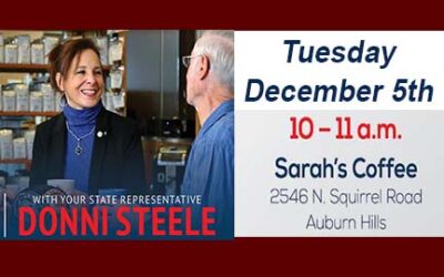 Donni Steele is holding office hours in Auburn Hills