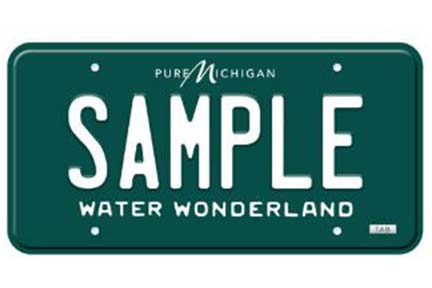 Return of green and white license plate