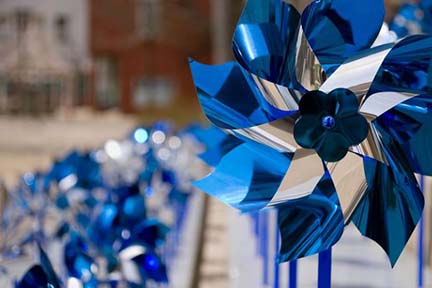Pinwheels bring awareness to child abuse prevention