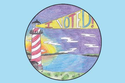 2024 ‘I Voted’ sticker design contest winners